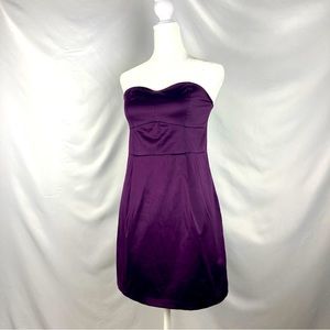 Strapless Satin Forever 21 Plum Party Dress — 2009